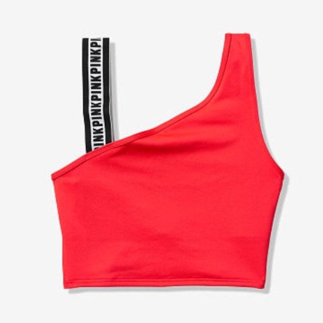 Victoria's Secret(ヴィクトリアズシークレット)のvictoria's sercret PINK red sport crop スポーツ/アウトドアのトレーニング/エクササイズ(ヨガ)の商品写真