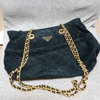 プラダ(PRADA)の限定特価  PRADA プラダ スエード系 チェーン ショルダー バッグ 925(ショルダーバッグ)