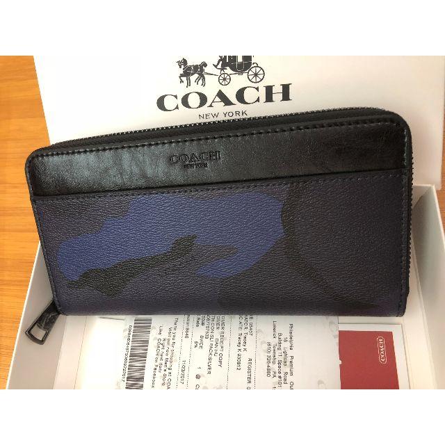 COACH　新品　長財布　財布　正規品　コーチ　f75099　ブルー
