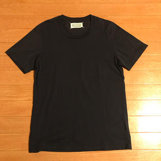 マルタンマルジェラ(Maison Martin Margiela)のメゾンマルジェラ tシャツ ネイビー 紺 無地 四つタグ 44 Sサイズ(Tシャツ/カットソー(半袖/袖なし))