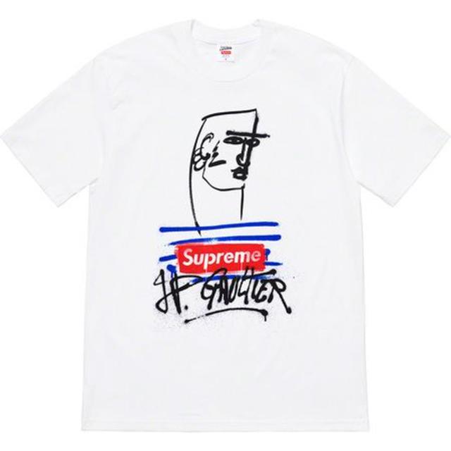 supreme gaultier tee white LTシャツ/カットソー(半袖/袖なし)