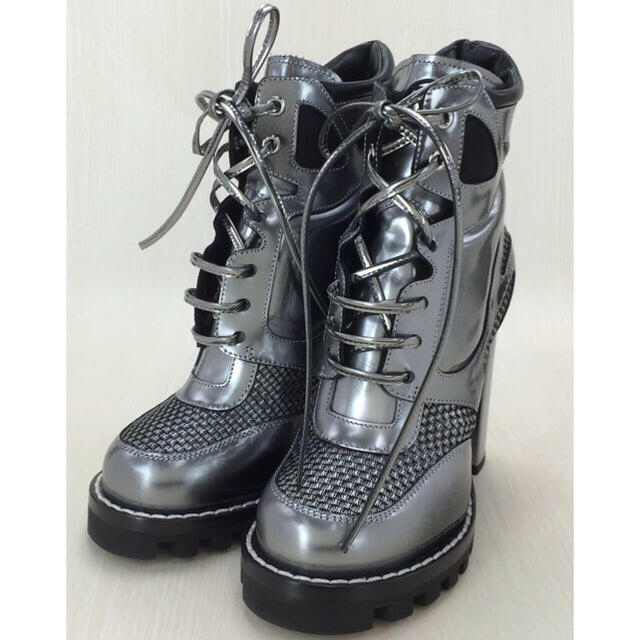 LOUIS VUITTON◇レースアップブーツ size36 - ハイヒール/パンプス
