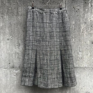 ジバンシィ(GIVENCHY)のジバンシィ シルク混チェック柄スカート10/プリーツ系(ロングスカート)
