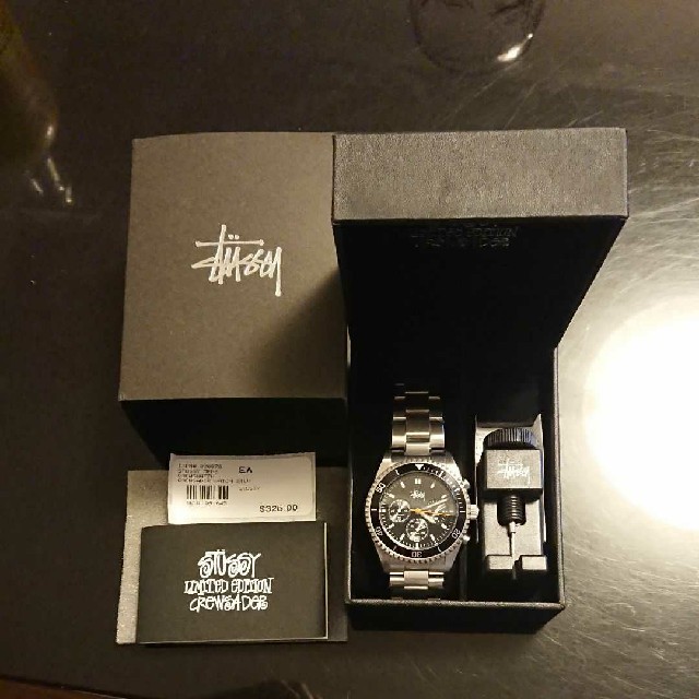 stussy 時計 クロノグラフ crewsader