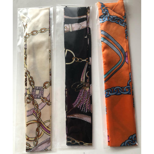 スカーフ 3本セット レディースのファッション小物(バンダナ/スカーフ)の商品写真