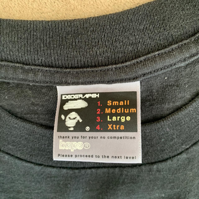 A BATHING APE(アベイシングエイプ)のApe 黒Tシャツ Ｌサイズ メンズのトップス(Tシャツ/カットソー(半袖/袖なし))の商品写真
