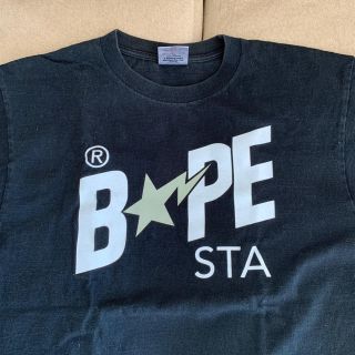 アベイシングエイプ(A BATHING APE)のApe 黒Tシャツ Ｌサイズ(Tシャツ/カットソー(半袖/袖なし))