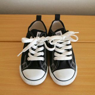 コンバース(CONVERSE)の17cm CONVERSEスニーカーブラック(スニーカー)