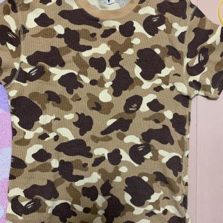 アベイシングエイプ(A BATHING APE)の激安Lサイズ！BAPEカラーカモサーマルTシャツ ベージュカモ(Tシャツ/カットソー(半袖/袖なし))