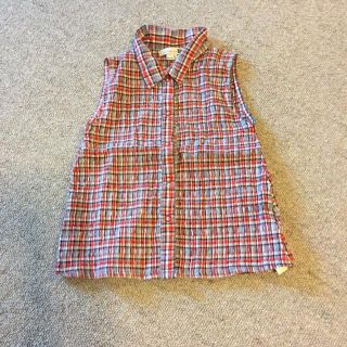 ザラキッズ(ZARA KIDS)のザラ 女の子用袖無しシャツ(Tシャツ/カットソー)