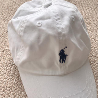 ポロラルフローレン(POLO RALPH LAUREN)の美品‼️ラルフローレンキッズ✳︎キャップ✳︎ホワイト✳︎サイズ52cm(帽子)