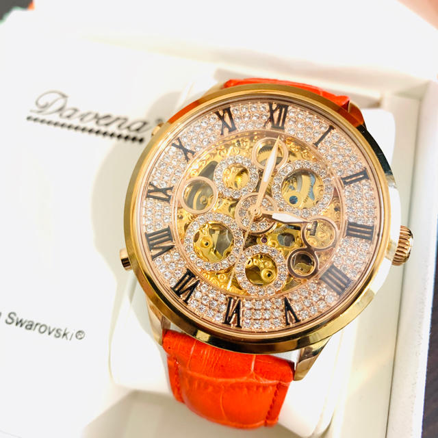 ダベナ 腕時計付け替えベルト 赤 ピンクゴールド Davena 【送料無料】 | フリマアプリ ラクマ