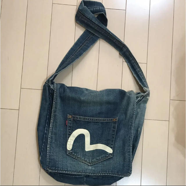 evisu バッグ デニム ショルダー 美品 - ショルダーバッグ