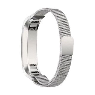 Fitbit Alta HR ステンレス メッシュバンド シルバー L 7(エクササイズ用品)