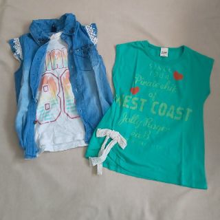 ザラキッズ(ZARA KIDS)の美品[zarakids/eab]110cm/デニムシャツ/Tシャツ(Tシャツ/カットソー)