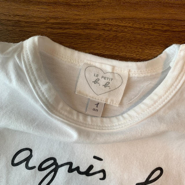 agnes b.(アニエスベー)のagnes b アニエス・ベー カットソー Tシャツ キッズ/ベビー/マタニティのベビー服(~85cm)(Ｔシャツ)の商品写真