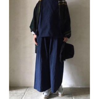 ネストローブ(nest Robe)の美品 ネストローブ/nest robe コットンリネンウェザーイージーパンツ(カジュアルパンツ)