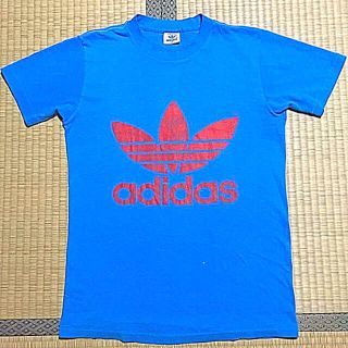 アディダス(adidas)のadidas 希少 80s ‼️USA製‼️両面プリント‼️(Tシャツ/カットソー(半袖/袖なし))