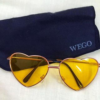 ウィゴー(WEGO)のWEGO/ハート型カラーサングラス(サングラス/メガネ)