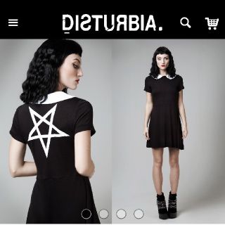 Disturbia clothing ワンピース  アダムスファミリー(ミニワンピース)