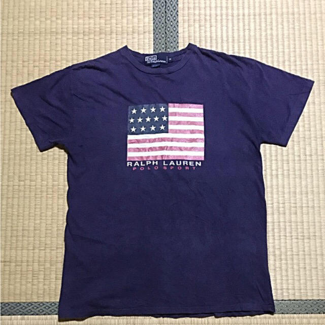 Ralph Lauren(ラルフローレン)のPOLO RALPH LAUREN 希少 星条旗 90s‼️早い者勝ち‼️ メンズのトップス(Tシャツ/カットソー(半袖/袖なし))の商品写真