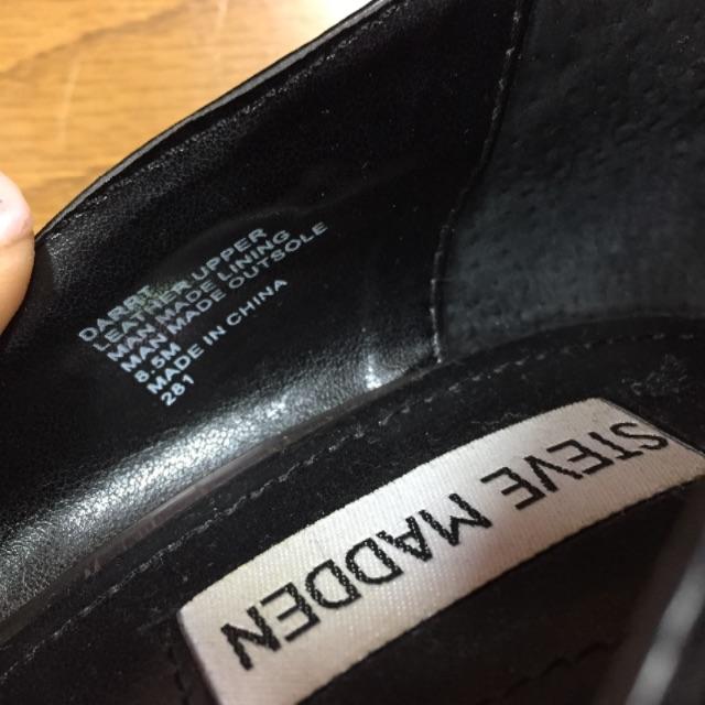 Steve Madden(スティーブマデン)のシンプル 黒革 ハイヒール ピンヒール レディースの靴/シューズ(ハイヒール/パンプス)の商品写真