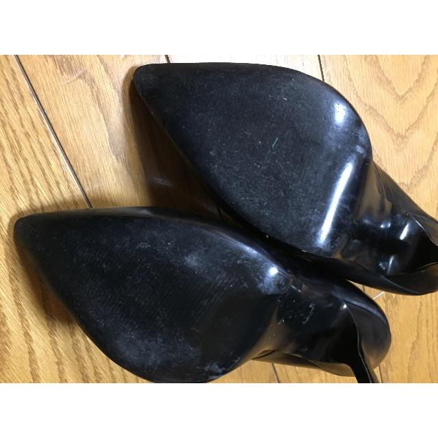 Steve Madden(スティーブマデン)のシンプル 黒革 ハイヒール ピンヒール レディースの靴/シューズ(ハイヒール/パンプス)の商品写真