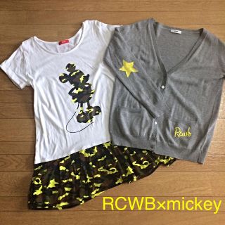 ロデオクラウンズワイドボウル(RODEO CROWNS WIDE BOWL)のららぽーと限定mickeyワンピSET*(ミニワンピース)