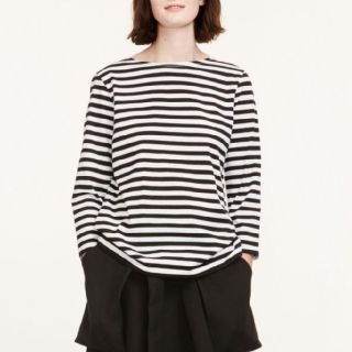 マリメッコ(marimekko)の最終値下げ！【マリメッコ】ボーダーカットソー７分袖【marimekko】(カットソー(長袖/七分))