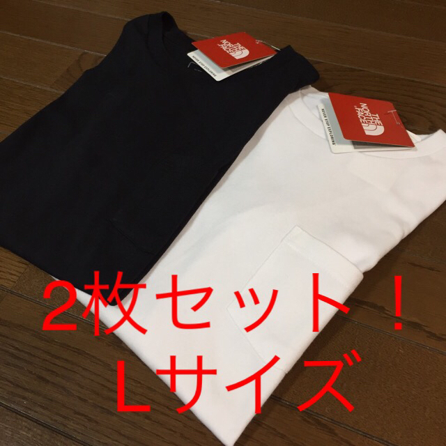 THE NORTH FACE(ザノースフェイス)の値下げ！ノースフェイス ポケットTシャツ ロゴ刺繍Tシャツ レディースのトップス(Tシャツ(半袖/袖なし))の商品写真