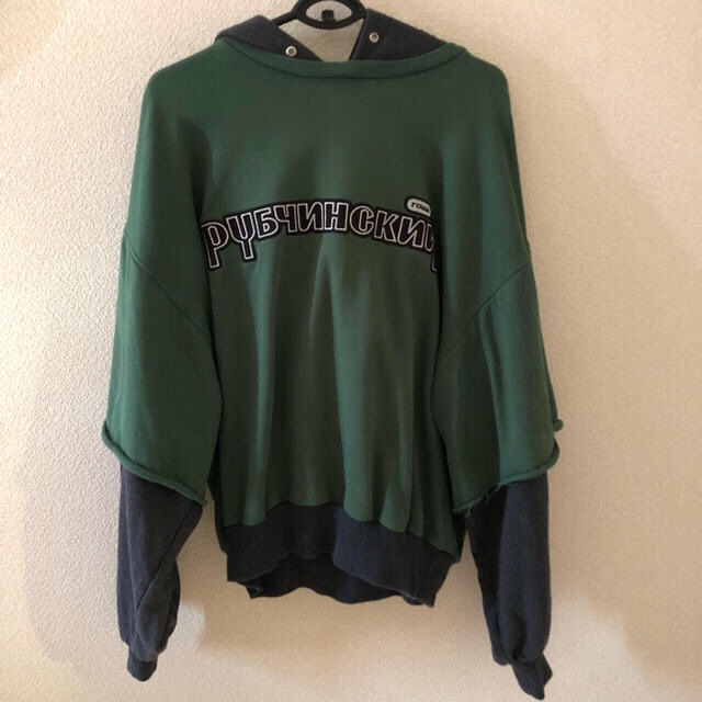 GOSHA RUBCHINSKIY COMBO HOOD GREEN Mトップス