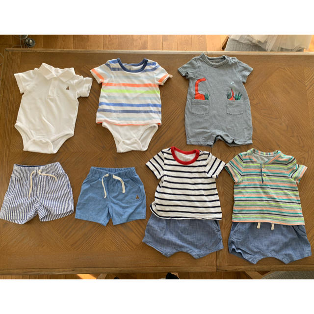 babyGAP(ベビーギャップ)のgap baby まとめ売り 男の子 キッズ/ベビー/マタニティのベビー服(~85cm)(ロンパース)の商品写真