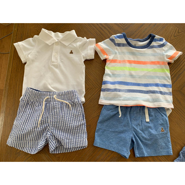 babyGAP(ベビーギャップ)のgap baby まとめ売り 男の子 キッズ/ベビー/マタニティのベビー服(~85cm)(ロンパース)の商品写真