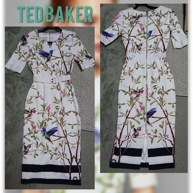 TED BAKER(テッドベイカー)のTED BAKER☆2018ボタニカルワンピース レディースのワンピース(ひざ丈ワンピース)の商品写真