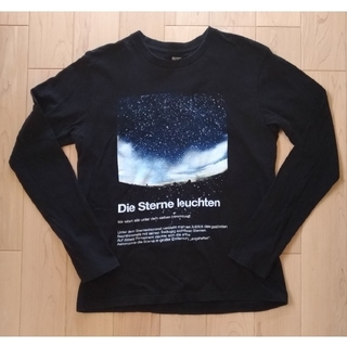 グラニフ(Design Tshirts Store graniph)の黒ロングTシャツ(Tシャツ/カットソー(七分/長袖))