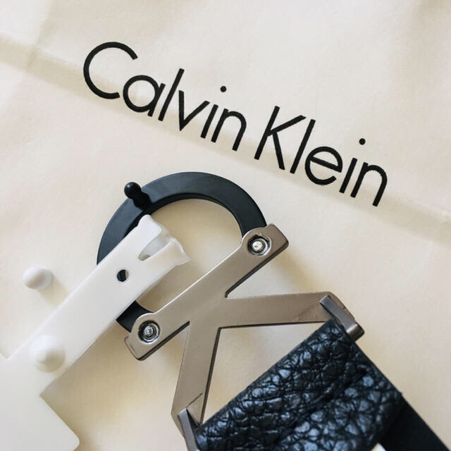 Calvin Klein(カルバンクライン)のmiru様専用★Calvin Klein ビッグロゴバックルメンズ厚め本革ベルト メンズのファッション小物(ベルト)の商品写真