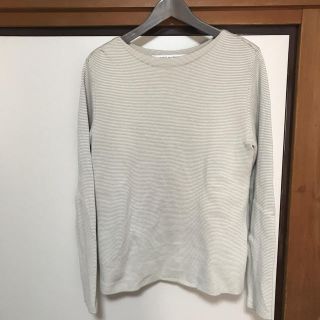 ユニクロ(UNIQLO)のUNIQLO &ルメール ミラノリブボートネックコットンニット Lサイズ(ニット/セーター)