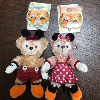 ディズニー(Disney)のダッフィー.シェリーメイ ぬいぐるみバッジ2015ハロウィン(ぬいぐるみ)