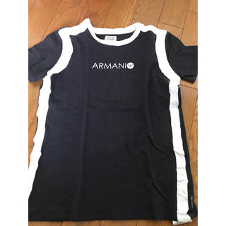 アルマーニ ジュニア(ARMANI JUNIOR)のアルマーニジュニア Tシャツ 黒(Tシャツ/カットソー)