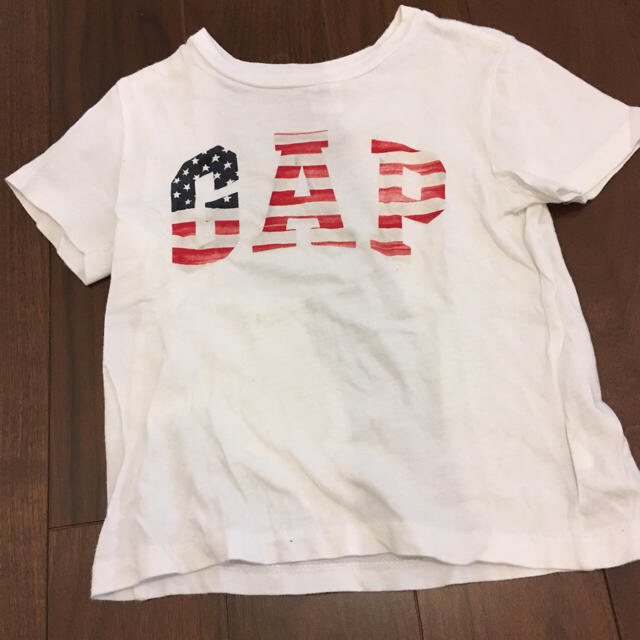 babyGAP(ベビーギャップ)の【デコショップ様専用】GAP2〜3歳向けTシャツホワイト キッズ/ベビー/マタニティのキッズ服男の子用(90cm~)(Tシャツ/カットソー)の商品写真