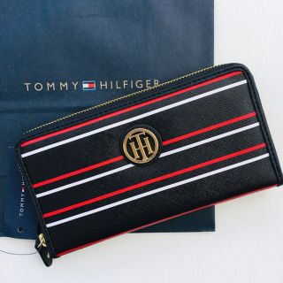 トミーヒルフィガー(TOMMY HILFIGER)のiriesta様専用★トミーヒルフィガー ユニセックスロゴ配色ボーダー柄長財布(長財布)