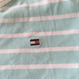 トミーヒルフィガー(TOMMY HILFIGER)の専用⭐︎ミントグリーンボーダーシャツ L(Tシャツ(半袖/袖なし))