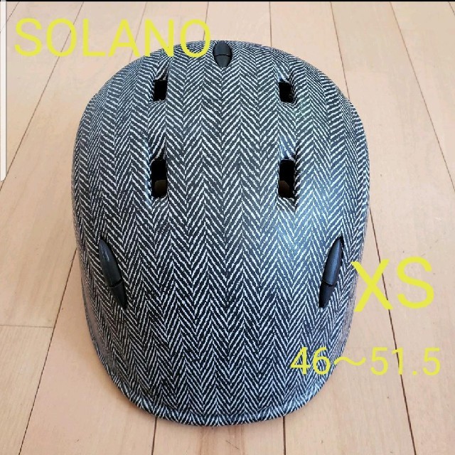 solanoハンチングヘルメット　46〜51.5cm　ソラノ　XS　キッズ 自動車/バイクのバイク(ヘルメット/シールド)の商品写真