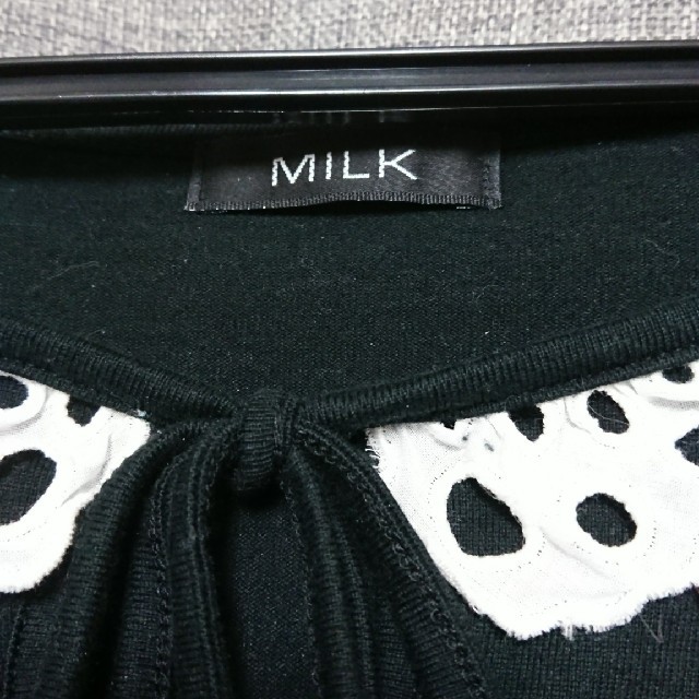 MILK(ミルク)のMILKワンピース 黒 レディースのワンピース(ミニワンピース)の商品写真