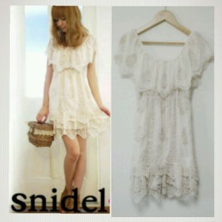 スナイデル(SNIDEL)のクー様専用＊Snidel＊パネルレース(ミニワンピース)