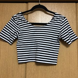 エモダ(EMODA)のEMODA ボーダー ショートTOPS(Tシャツ(半袖/袖なし))