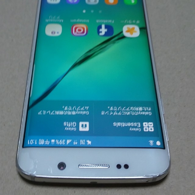 SAMSUNG(サムスン)のGALAXY S6 edge Softbank 本体 ジャンク スマホ/家電/カメラのスマートフォン/携帯電話(スマートフォン本体)の商品写真