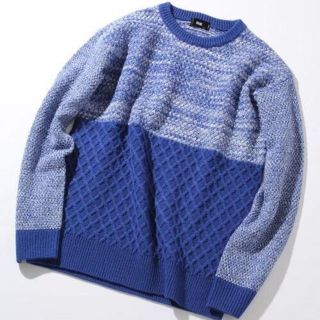 ハレ(HARE)の【新品】HARE メンズ切替MIXニット(ニット/セーター)