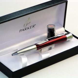 パーカー(Parker)のシャチハタ★パーカーAIRFLOW★ネームペン★ボールペン★ルビーレッド★(印鑑/スタンプ/朱肉)