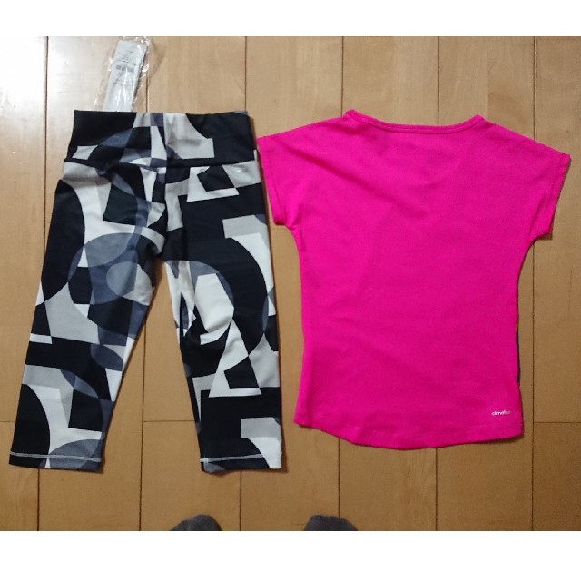 adidas(アディダス)のアディダス シャツ 130 スパッツ 140 キッズ/ベビー/マタニティのキッズ服女の子用(90cm~)(Tシャツ/カットソー)の商品写真